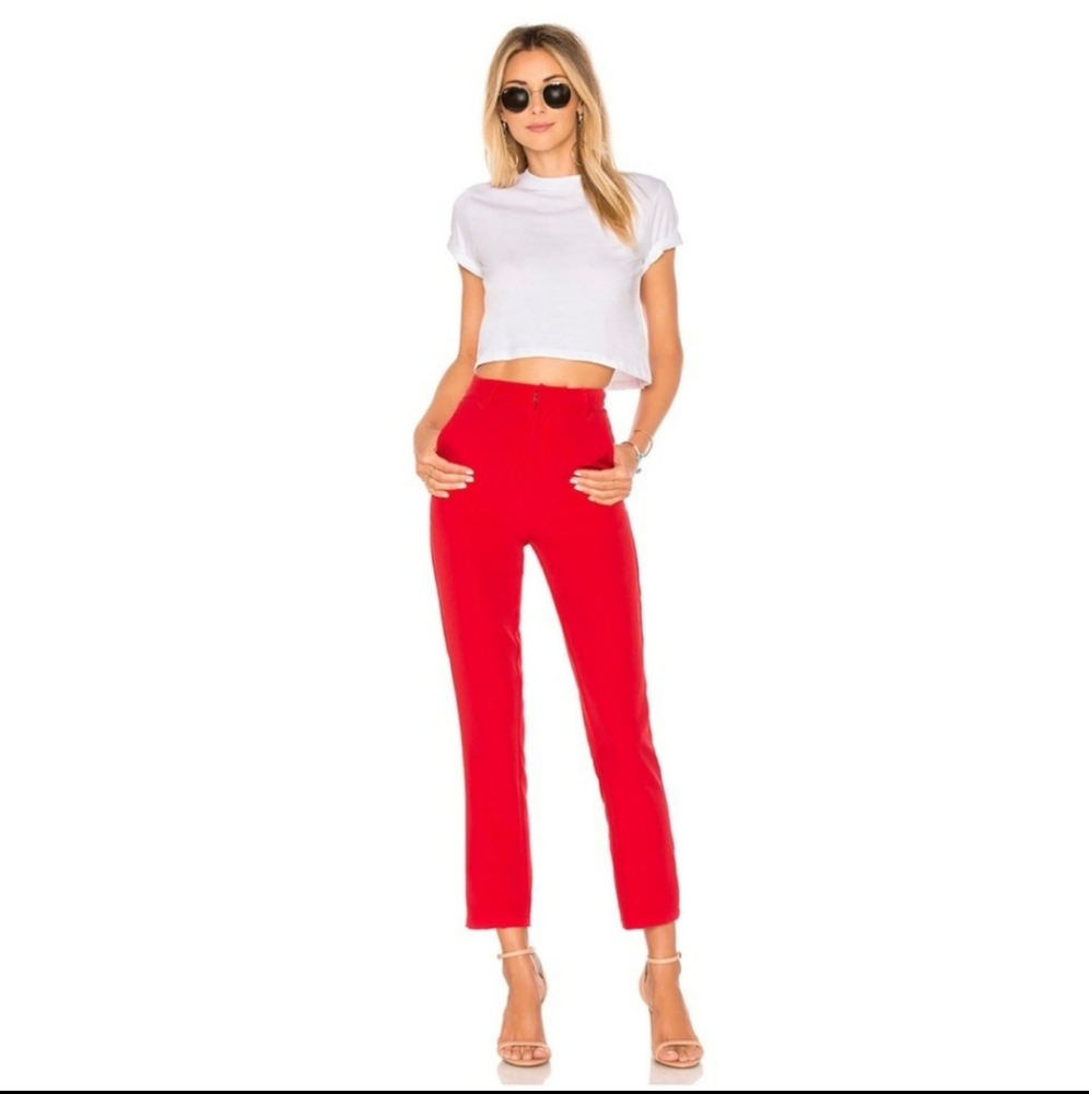 NWT Lovers and Friends Valentine's Red Pants